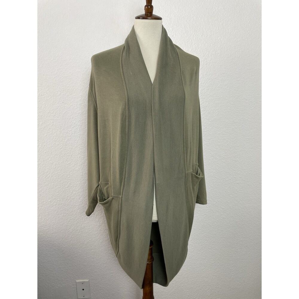 Athleta Activewear Women SM Ethereal Cocoon Wrap Green Athleisure Loungewear